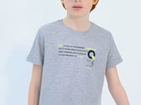Grey Melange Print Detailed O Neck Standard Fit Boys' T-Shirt - 11145
