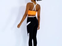 Neon Orange Back Detailed Strappy Slim Fit Women's Bustier - 97254