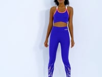 Dark Purple Back Detailed Strappy Slim Fit Women's Bustier - 97254
