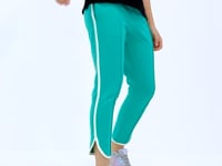 Bias Detailed Laced Front Panel Wide-Legged Girls' Tracksuit Bottom - 75124