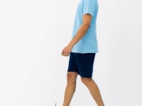 Adney Light Blue O Collar Men's T-Shirt - 88230
