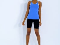 Women's Sports Singlet with Double Strap Back Detailed Standard Fit - 97258