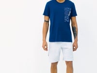 Indigo Blue Standard Fit Men's T-Shirt - 88208