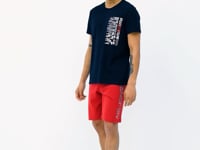 Navy Blue Standard Fit Men's T-Shirt - 88208