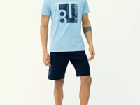 George Light Blue Standard Fit Men's T-Shirt - 88220