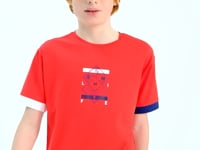 Fiesta Colorful Detailed Printed Oversize Boys' T-Shirt - 11137