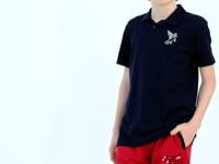 Red Side Pocket Detailed Embroidered Standard Fit Boys Shorts - 11142