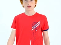 Fiesta Print Detailed O Collar Standard Fit Boys' T-Shirt - 11131