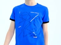 Minimal Print Lettering Standard Fit O Collar Boys' T-Shirt - 11132