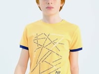 Minimal Print Inside Melon Standard Fit O Collar Boys T-Shirt - 11132