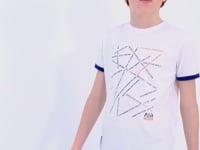 White Minimal Print Standard Fit O Collar Boys T-Shirt - 11132
