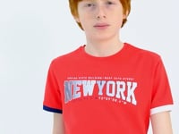 Fiesta Print Standard Fit O Neck Boy's T-Shirt - 11105