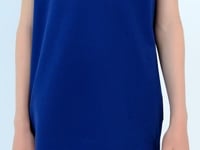 Indigo Crew Neck Embroidered Standard Fit Boys' T-Shirt - 11118