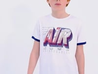 White Print Standard Fit O Neck Boys' T-Shirt - 11098