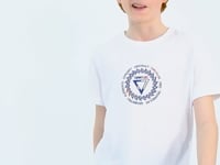 White Embroidered Detailed O Collar Standard Fit Boys T-Shirt - 11115