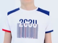 White Print Detailed O Collar Standard Fit Boys' T-Shirt - 11157