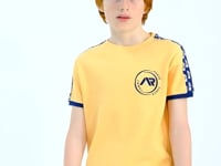 Melon Inside Shoulder Print Detailed Standard Mold O Collar Boys T-Shirt - 11121