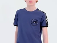 Forest Green Shoulder Print Detailed Standard Fit O Collar Boys T-Shirt - 11121