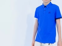 Saks Logo Embroidered Standard Fit Polo Collar Boys T-Shirt - 11083
