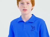 Minimal Embroidered Detailed Standard Fit Polo Collar Boys T-Shirt - 11084