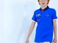 Embroidered Detailed Standard Pattern Polo Collar Boys' T-Shirt - 11085