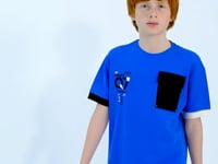 Saks O Collar Oversize Print Detailed Boys' T-Shirt - 11152