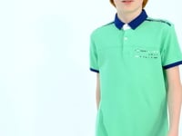 Print Detailed Standard Fit Polo Collar Boys T-Shirt - 11140