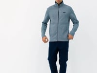 Bruce Gri - Navy Blue High Collar Men's Tracksuit Set - 85200