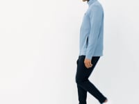 Black Gray - Black Scuba Fabric Men's Tracksuit Set - 85199