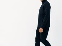 Black Bran Scuba Fabric Men's Tracksuit Set - 85199