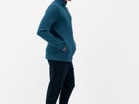 Forest Green - Black Scuba Fabric Men's Tracksuit Set - 85199