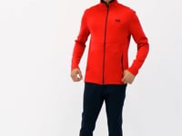 Navy Blue - Black Scuba Fabric Men's Tracksuit Set - 85199