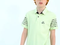 Grey Melange Hidden Pocket Detailed Embroidered Pattern Laced Standard Fit Boys Shorts - 10886