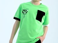 Black Print Detailed Laced Standard Cut Boys Shorts - 11125