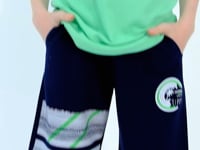 Indigo Print Detailed Laced Standard Fit Boys Shorts - 11125