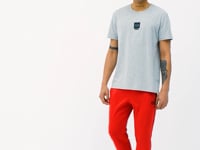 Red Scuba Fabric Men's Tracksuit Bottom - 84950