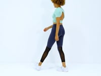Backless Standard Fit O Collar Women's Crop T-Shirt - 97265