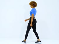 Diver Fabric Women's Crop T-Shirt with Detailed O Collar and Standard Fit - 97266