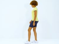 Lemon V Neck Standard Fit Short Sleeve Women's Sports T-Shirt - 97268