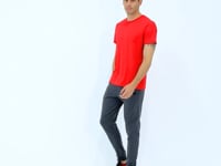 Nigel Antrasit Melange Standard Fit Men's Tracksuit Bottom - 84916