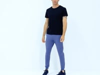 Navy Blue Basic Men's T-Shirt - 88245