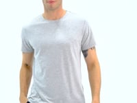Grey Melanj Basic Men's T-Shirt - 88245