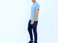 Light Blue Basic Men's T-Shirt - 88245