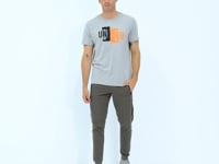 Elvis Gray Melange Standard Fit Men's T-Shirt - 88218