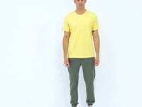 Yellow Men's Basic Short Sleeve Regular Fit O Neck T-shirt - 87911