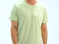 Light Green Men's Basic Short Sleeve Regular Fit O Neck T-shirt - 87911
