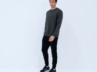 Sean Black Brushed Men's Tracksuit Bottom - 84928