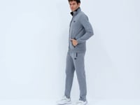 Troy Grey Melange Standard Fit Men's Tracksuit Set - 85196