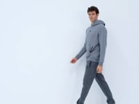 Tom Grey Melange Sherpa Lined Men's Sweatshirt - 88138
