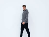 Dark Grey Men's Fleece Sweatshirt - 88301